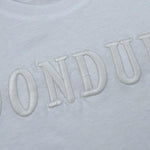 Dondup T-Shirt Girocollo Tinta Unita con Stampa per Bambina DMTS037 BIANCO DONDUP 