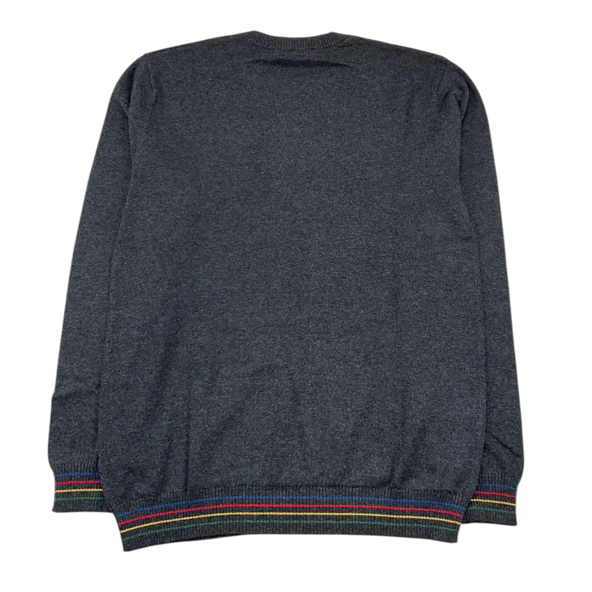 MANUEL RITZ maglia girocollo tinta unita con ricamo logo Grigio per Bambino MR2230 GRIGIO MANUEL RITZ 