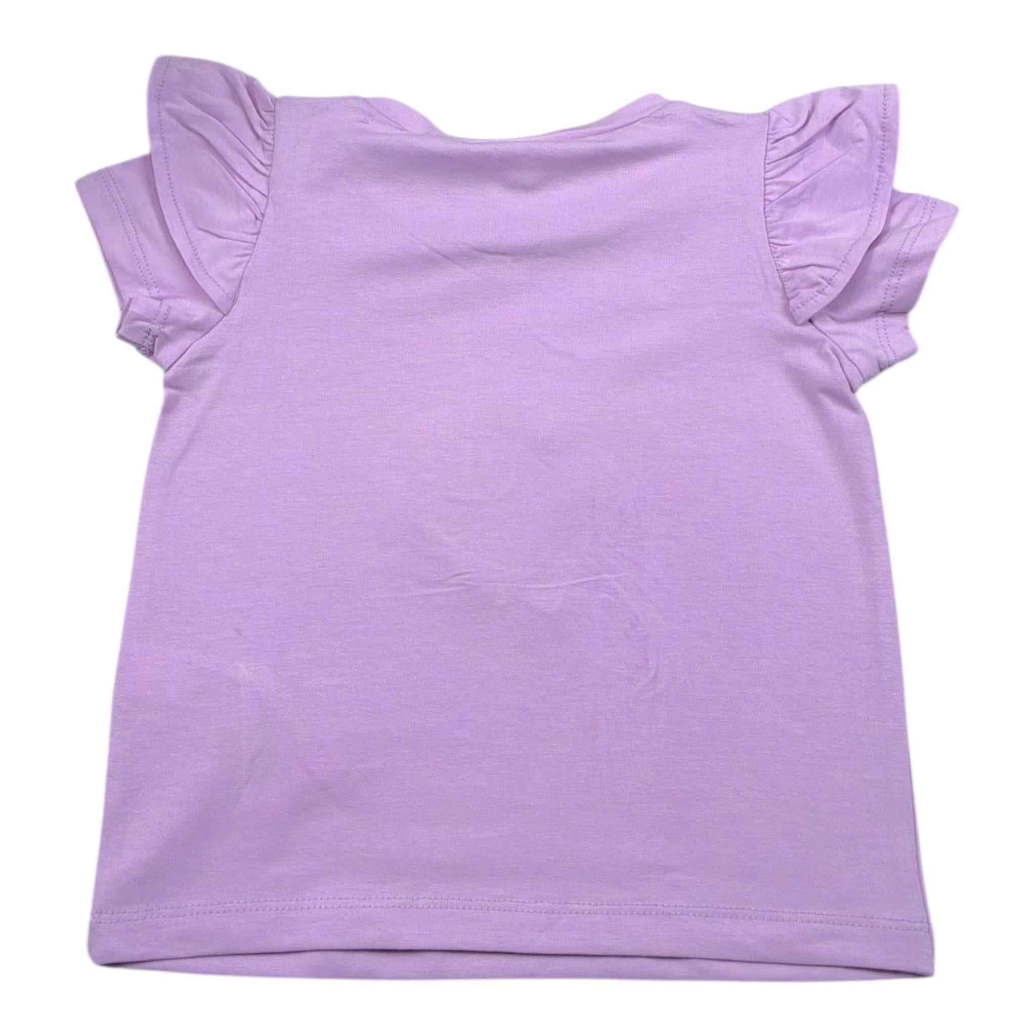 Liu Jo T-Shirt Tinta Unita con Brillantini per Bambina KA5092XX LILLA LIU JO 