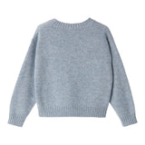 IL GUFO maglia girocollo tinta unita con ricamo orso Azzurro per Bambino A24MA457EM220J AZZURRO IL GUFO 