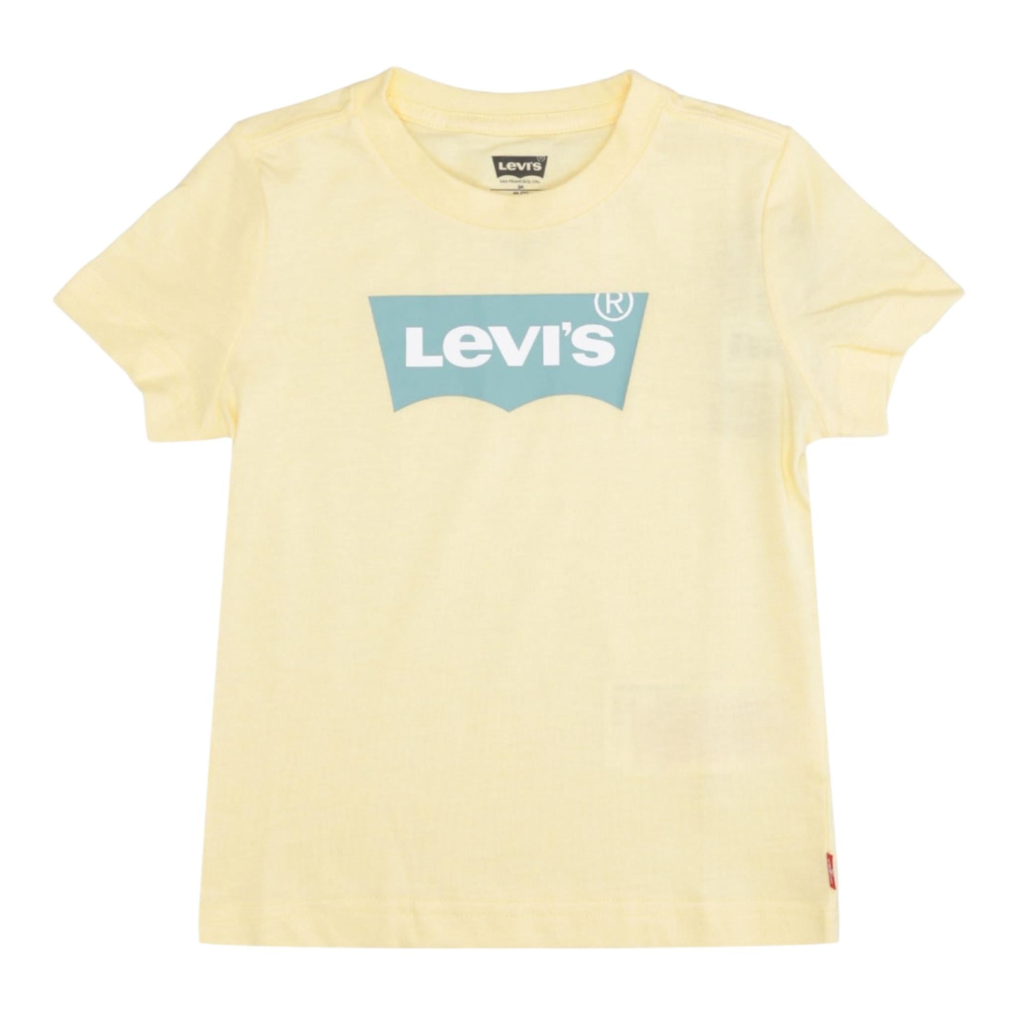 Levi'S T-Shirt Girocollo tinta unita con Logo Giallo per Neonato 6E8157XXXX GIALLO LEVI'S 