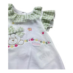 Le Bebe Pagliaccetto Mezza Manica Tinta Unita per Neonata LBG6232 BIANCO LE BEBE 