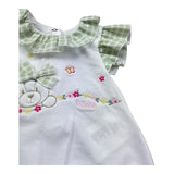 Le Bebe Pagliaccetto Mezza Manica Tinta Unita per Neonata LBG6232 BIANCO LE BEBE 