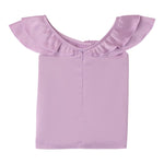 Sarabanda Camicia Giromanica Tinta Unita per Bambina 08567 LILLA SARABANDA 