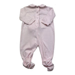 Isabel & Martinez Tutina Manica Lunga Tinta Unita con Ricami per Neonata IM25N442 ROSA ISABEL & MARTINEZ 