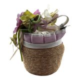 Raffaella Borsa In Paglia Tinta Unita con Applicazioni per Bambina PAGLIA GIALLO RAFFAELLA 