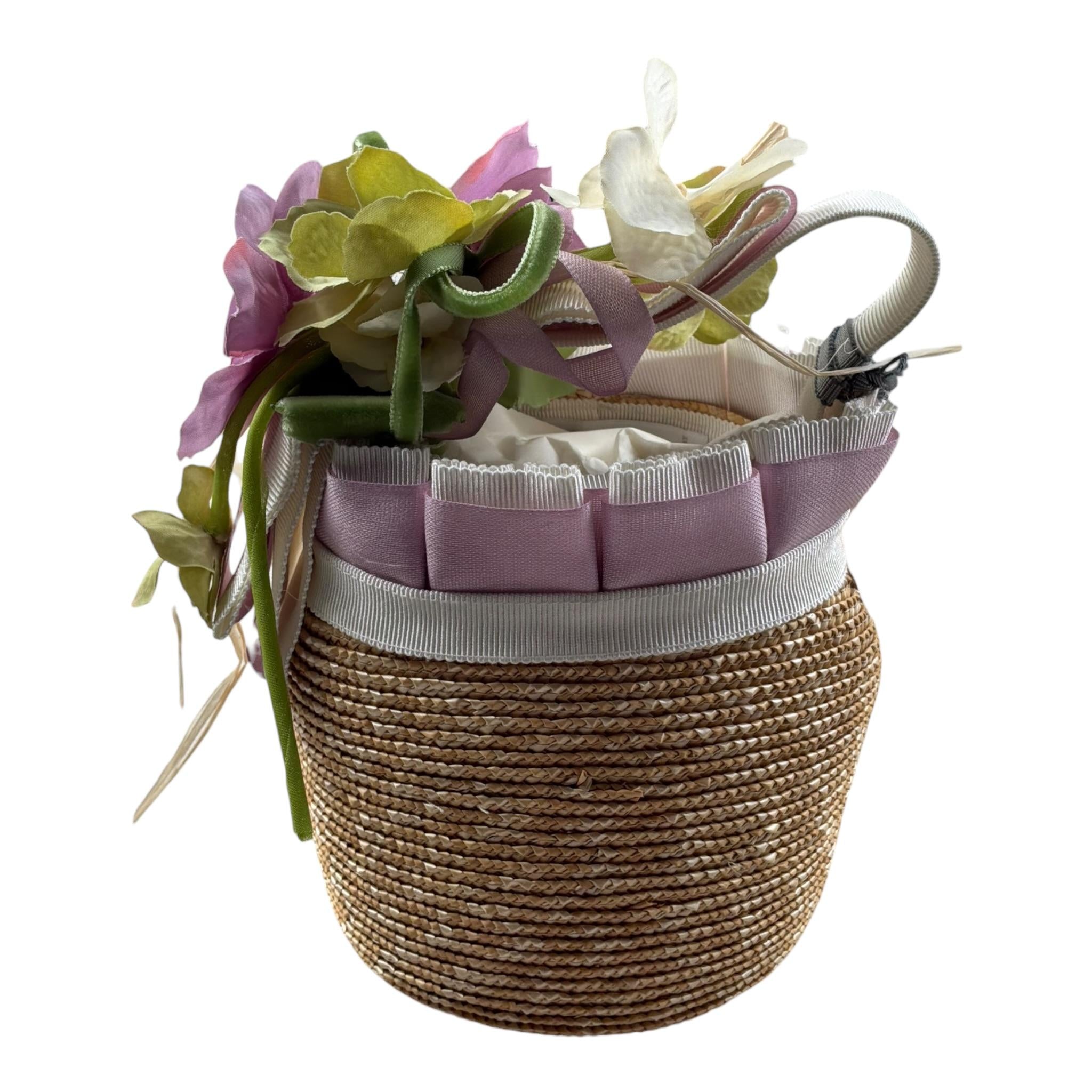 Raffaella Borsa In Paglia Tinta Unita con Applicazioni per Bambina PAGLIA GIALLO RAFFAELLA 