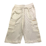 Michael Kors Pantalone Tinta Unita con Fantasia Logo per Neonata R30054 PANNA MICHAEL KORS 
