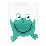 Stella Mccartney T-Shirt Girocollo Tinta Unita con Stampe Rana per Neonato TW8541 BIANCO STELLA McCARTNEY 