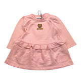 MOSCHINO abito tinta unita con stampa modello felpa Rosa per Neonata MDV0D1 ROSA MOSCHINO 