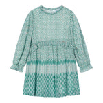 MAYORAL abito in camicia tinta unita con fantasia Verde per Bambina 4913 VERDE MAYORAL 