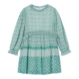 MAYORAL abito in camicia tinta unita con fantasia Verde per Bambina 4913 VERDE MAYORAL 