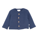 Teddy E Minou Giacca Tinta Unita con Bottoni per Neonato E25CN020C0070 BLU TEDDY E MINOU 