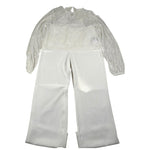 Sarabanda Completo 3 Pezzi Maglia-Top-Pantalone Tinta Unita per Bambina 0B495X BIANCO SARABANDA 
