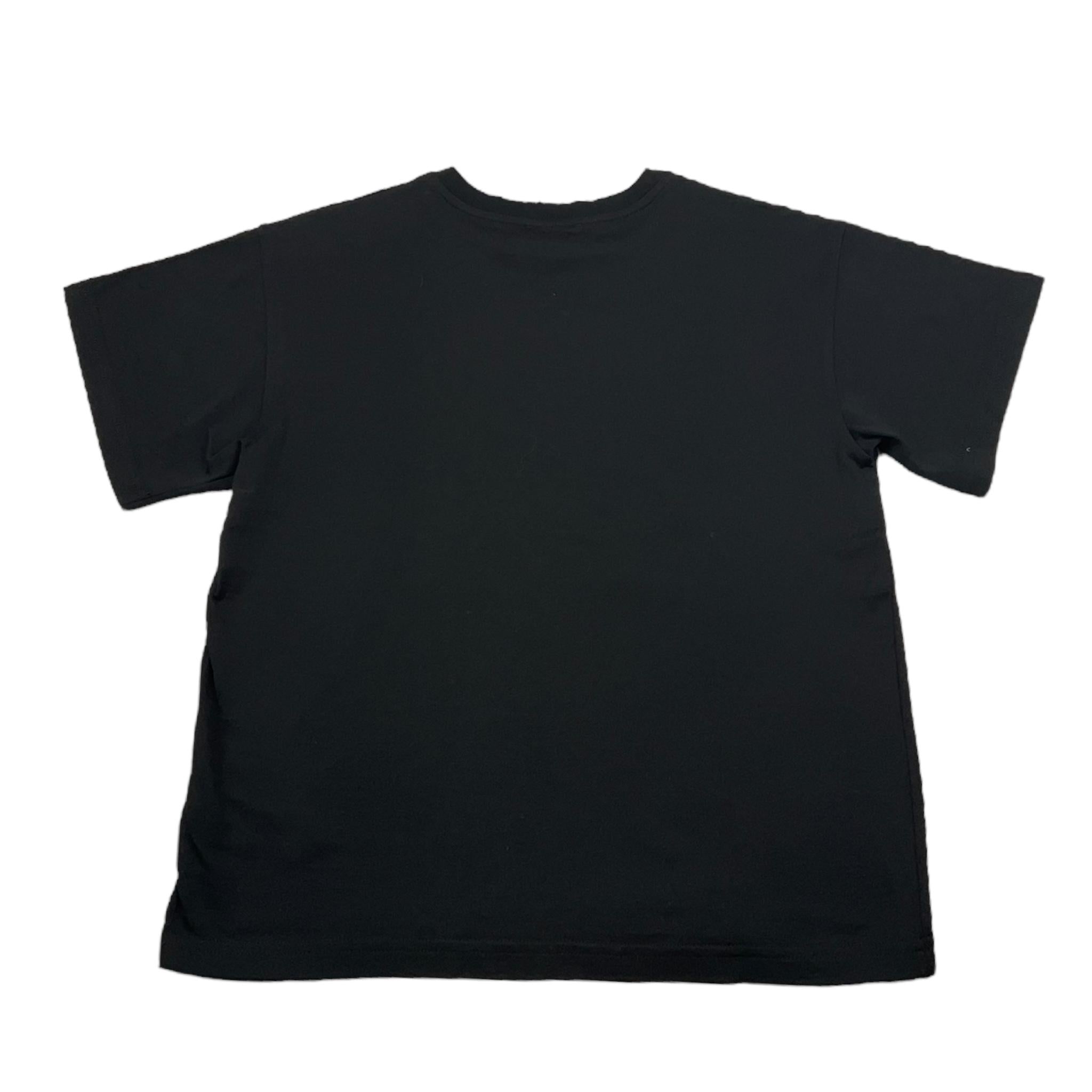 DOLCE & GABBANA t-shirt girocollo tinta unita con stampa in contrasto Nero per Bambino L5JTHM NERO DOLCE & GABBANA 