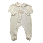 ALETTA tutina tinta unita con applicazione Bianco per Neonata RB999075CIN BIANCO ALETTA 