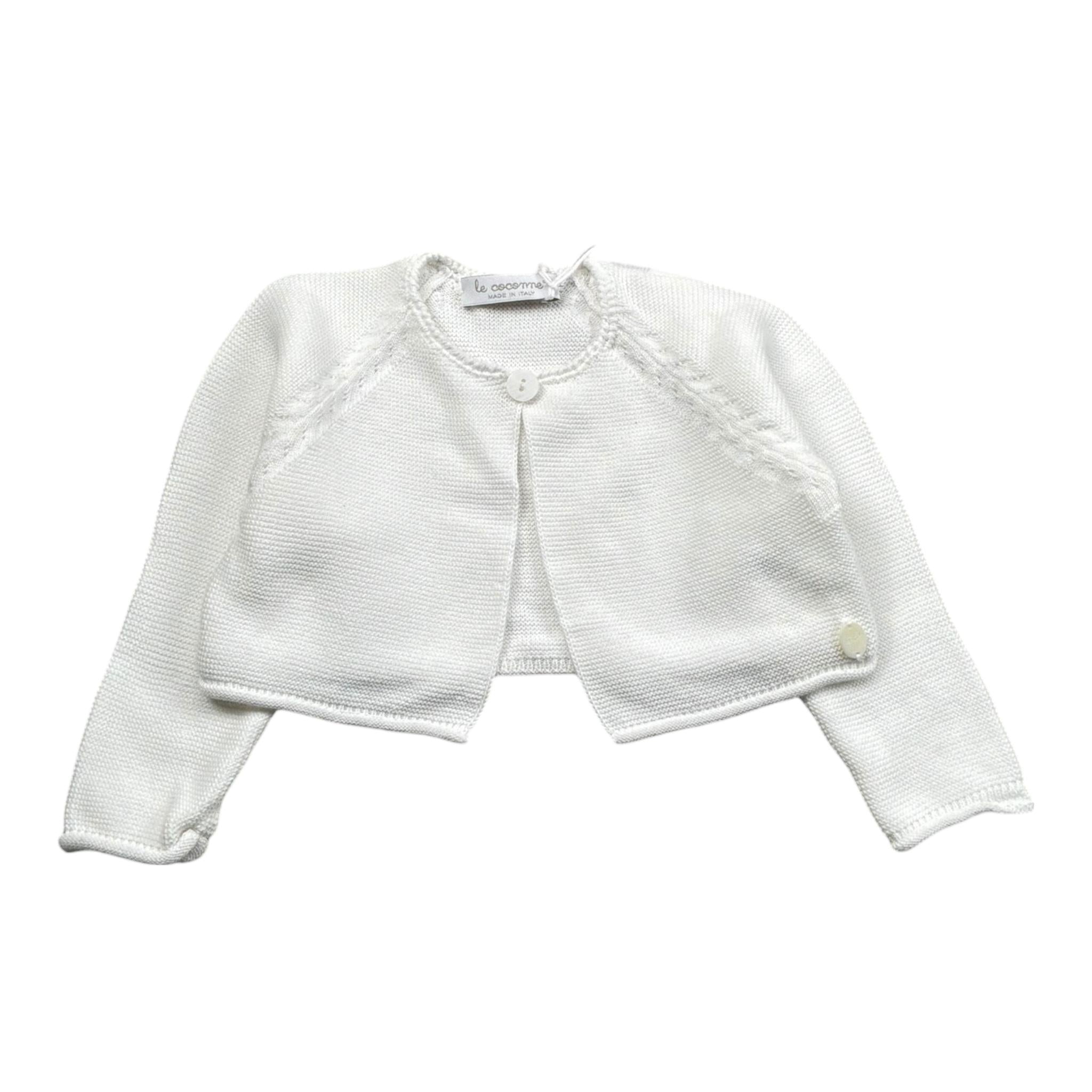 Le Coconne Coprispalle Tinta Unita per Neonata LCN2117 BIANCO LE COCONNE 