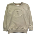 Trussardi Felpa Chiusa Girocollo Tinta Unita per Bambino TBP26157FE BEIGE TRUSSARDI 