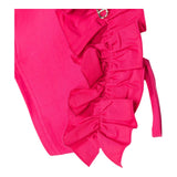 Twinset Top A Bretelline Tinta Unita Con Rouches Fuxia Per Bambina