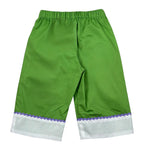 Ilfarobimbi Pantalone Tinta Unita con Elastico In Vita per Neonata IFB50484X VERDE ILFAROBIMBI 