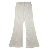 Liu Jo Pantalone Tinta Unita Modella Zampa Con Elastico In Vita Bianco Per Bambina