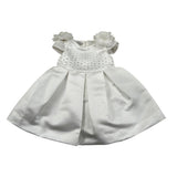 Petit Abito Mezza Manica tinta unita Bianco per Neonata S2014010 BIANCO PETIT 
