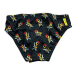 Saint Barth Costume Modello Slip Bicolore con Stampa Bart per Bambino BARTPIRATE NERO SAINT BARTH 