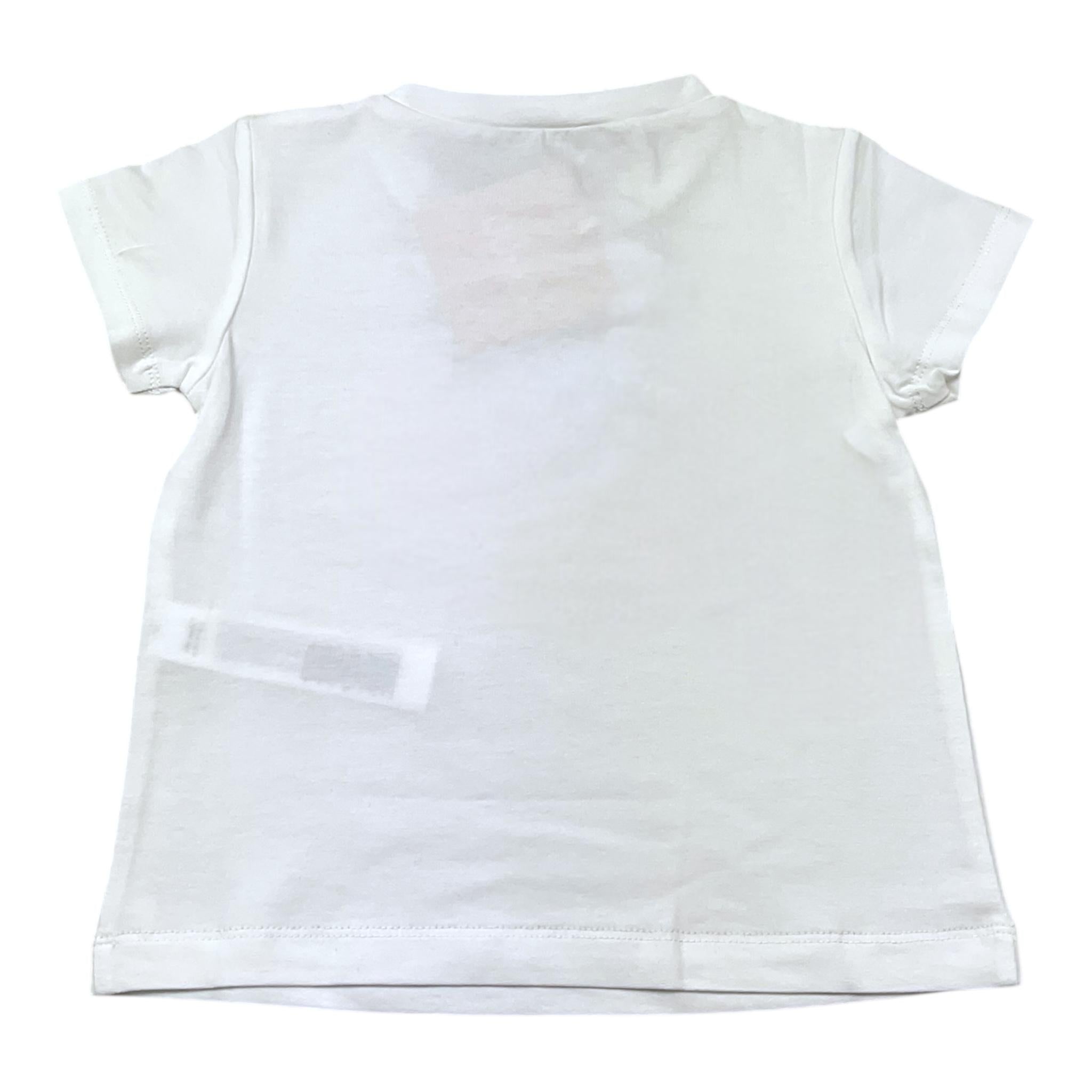 Liu Jo T-Shirt Girocollo Tinta Unita con Brillantini per Bambina KA5094JX BIANCO LIU JO 