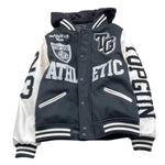 TOP GUN giubbino modello college bicolore con cappuccio Bianco/nero per Bambino 02G0585 BIANCO/NERO TOP GUN 