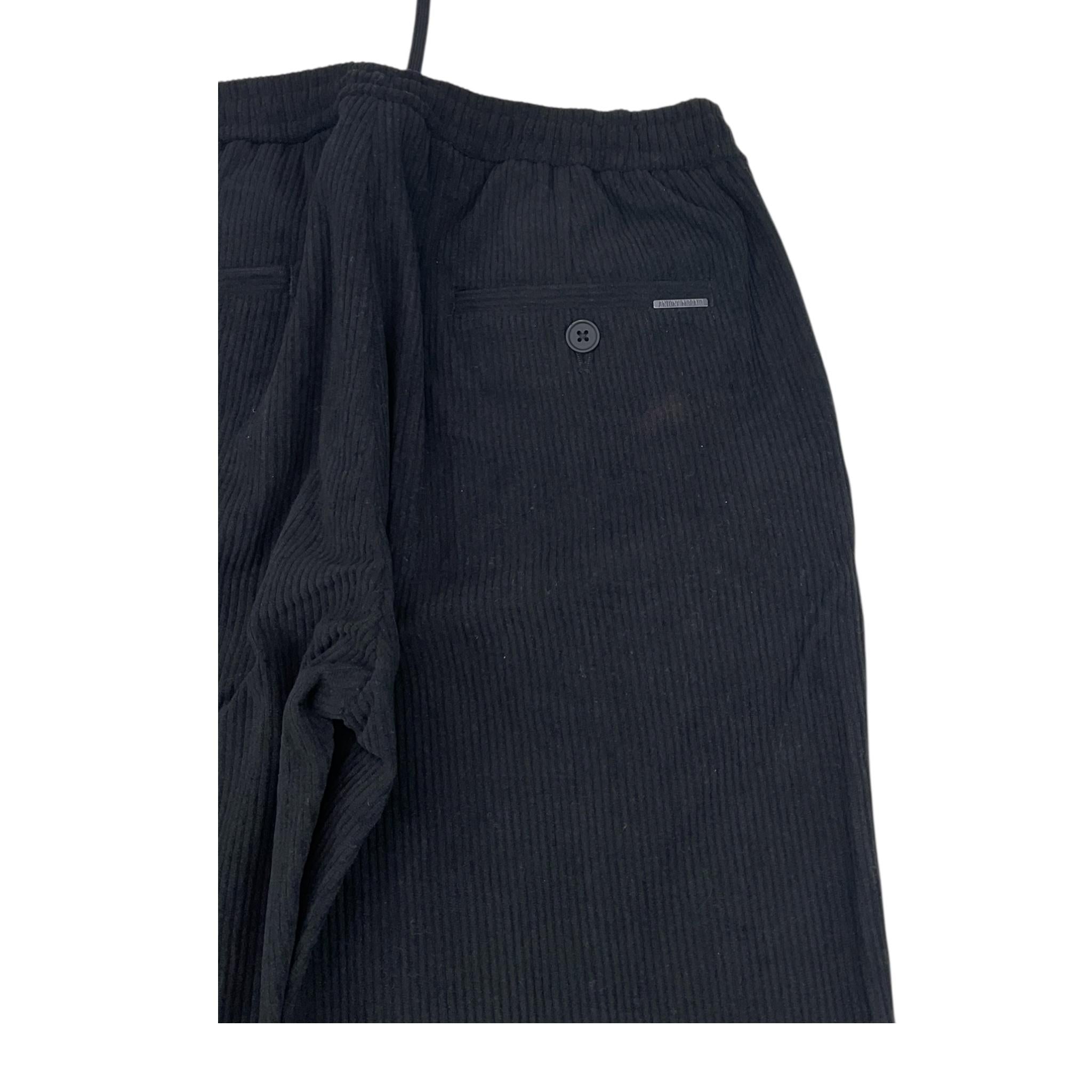 ANTONY MORATO pantalone tinta unita in camoscio ed elastico in vita Nero per Bambino TR002322 NERO ANTONY MORATO 