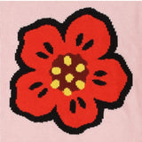 KENZO abito tinta unita in maglia con stampa Rosa per Bambina K60684 ROSA KENZO 