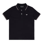 Emporio Armani Polo Mezza Manica Tinta Unita per Bambino 8N4FB3X BLU EMPORIO ARMANI 