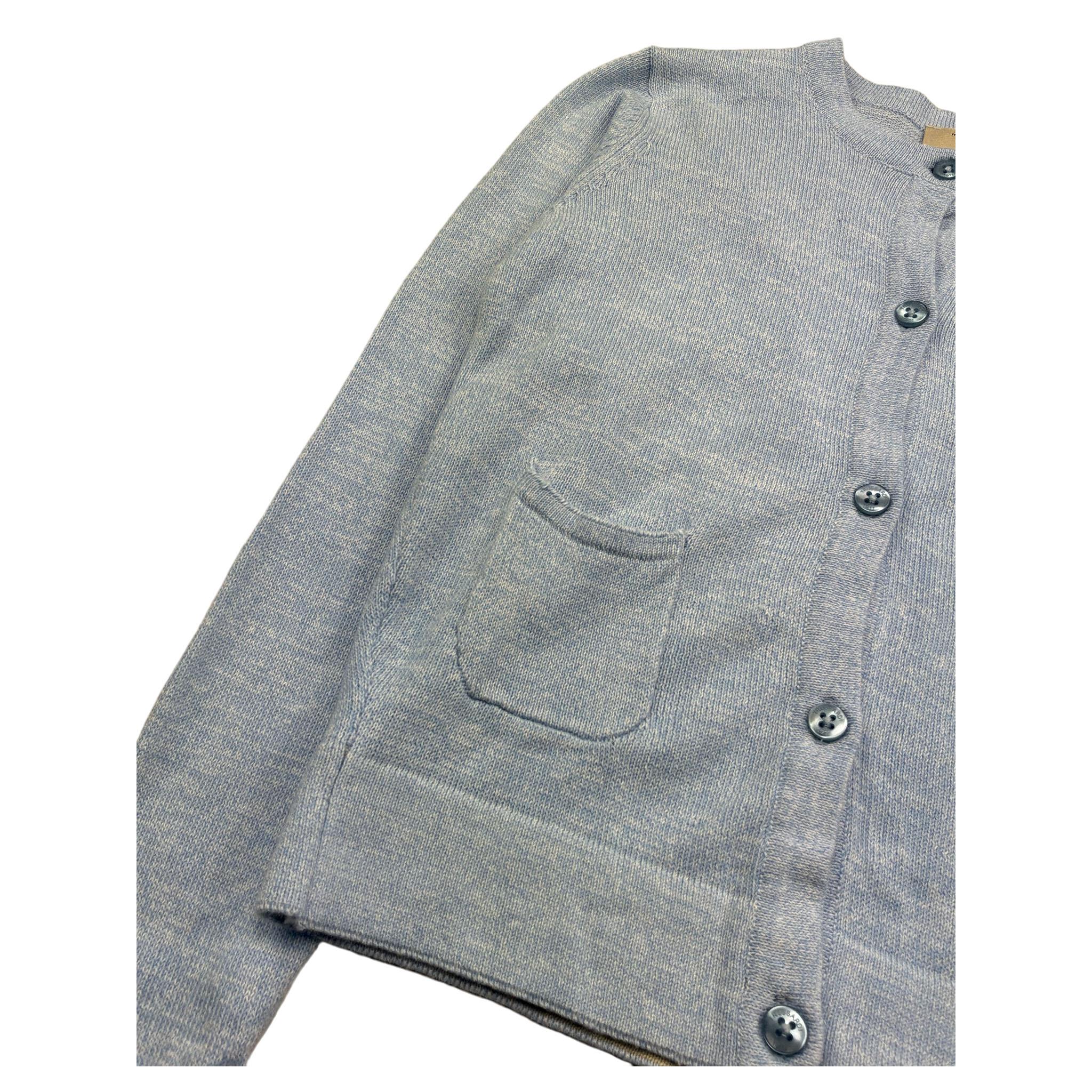 Trussardi Cardigan Tinta Unita con Logo per Bambino TGP26044CD AZZURRO TRUSSARDI 