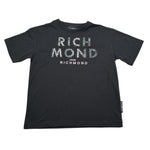 John Richmond T-Shirt Girocollo Tinta Unita con Stampa per Bambina RGP26176TS NERO JOHN RICHMOND 