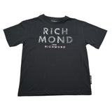 John Richmond T-Shirt Girocollo Tinta Unita con Stampa per Bambina RGP26176TS NERO JOHN RICHMOND 