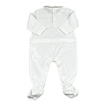 Moschino Tutina Tinta Unita con Logo per Neonato MOY06Y BIANCO MOSCHINO 