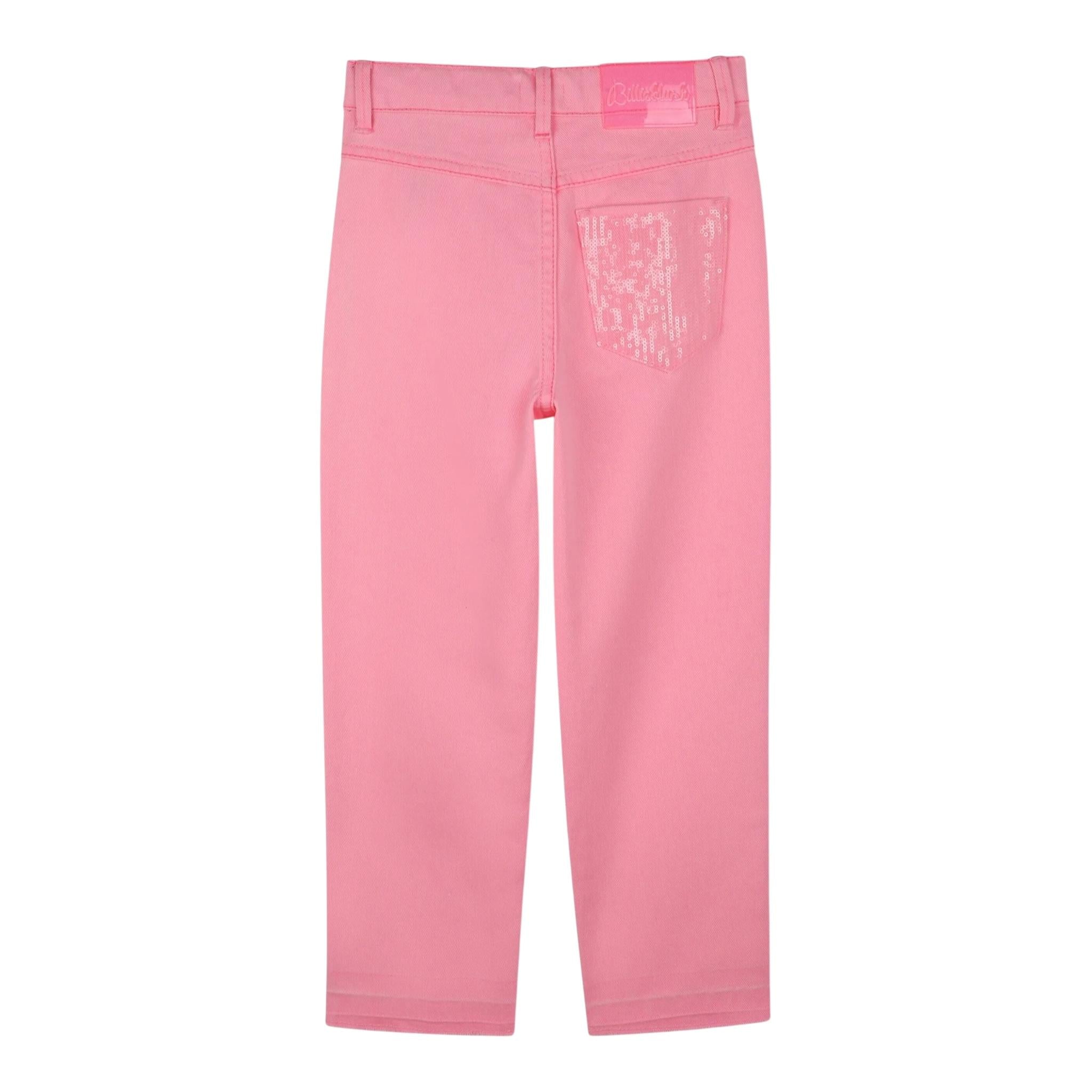 Billieblush Pantalone Tinta Unita con Girovita Regolabile per Bambina U20854 ROSA FLUO BillIEBLUSH 
