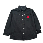 John Richmond Camicia Tinta Unita con Bottoni E Logo per Bambino RBP26212CA NERO JOHN RICHMOND 