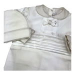 PETIT se tutina manica lunga tinta unita con cappello Bianco per Neonato S7115505 BIANCO PETIT 