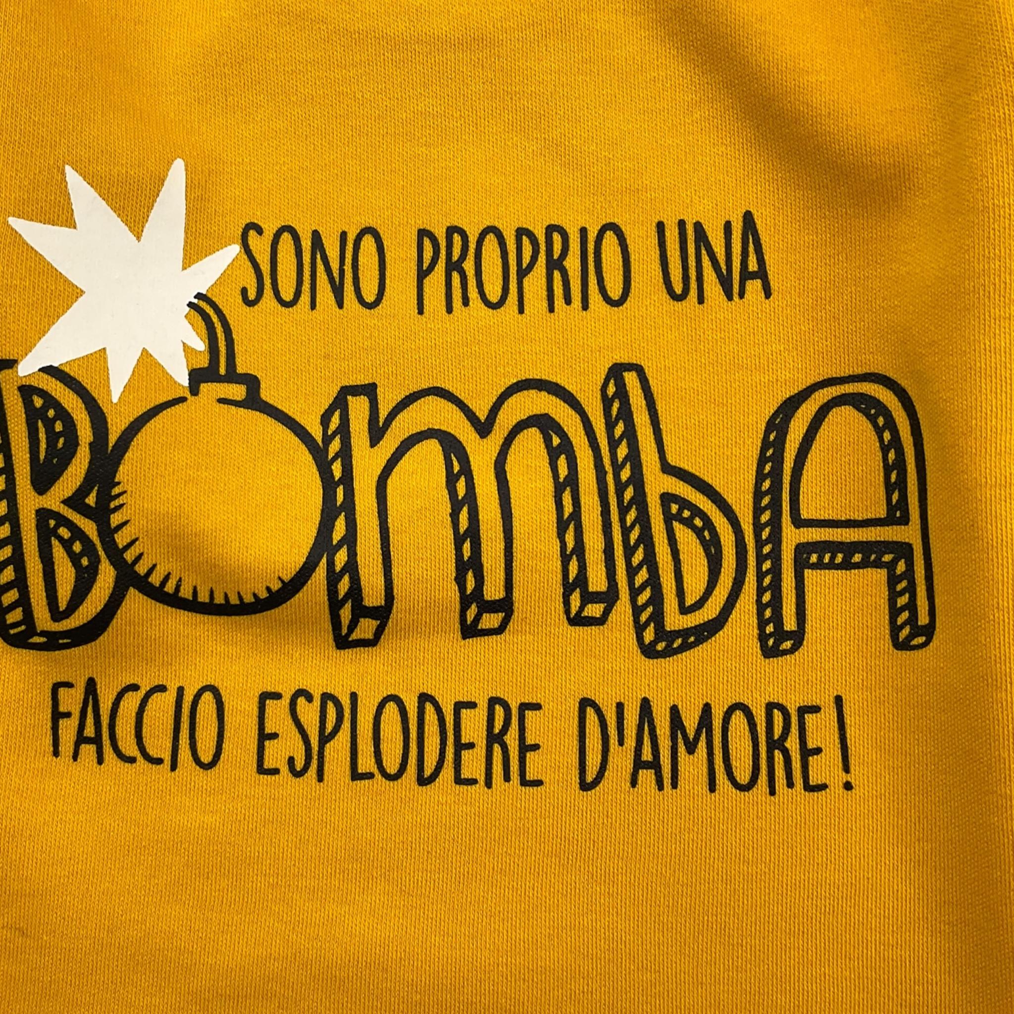 EMC shirt gircollo tinta unita con stampa Giallo per Neonato BX2261 GIALLO EMC 