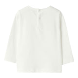 IL GUFO shirt girocollo tinta unita con stampa in contrasto Bianco per Neonata A24TA359MF002 BIANCO IL GUFO 