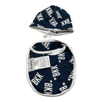 Bikkembergs Set Cappello Bavetta Tinta Unita per Neonato BK0911 BLU BiKKEMBERGS 
