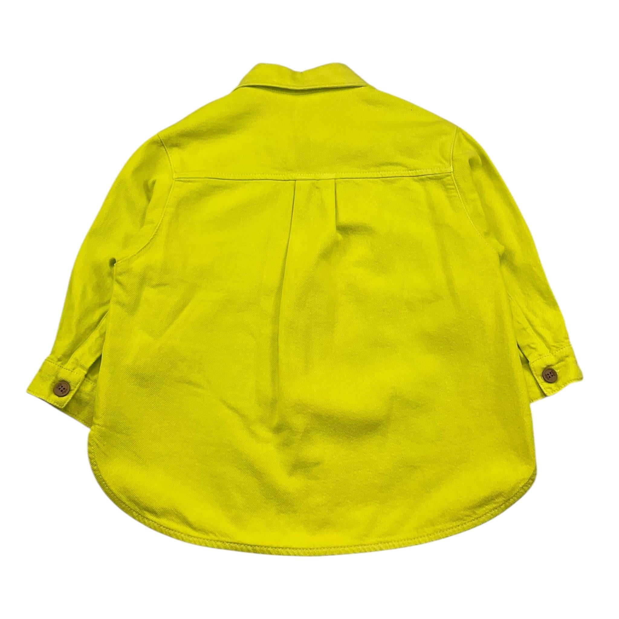 Dou Dou Camicia Manica Lunga Tinta Unita per Bambina DW2P77 VERDE DOU DOU 