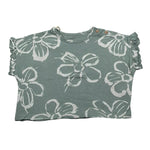 Play Up T-Shirt Girocollo Tinta Unita Stampa Fantasia per Neonata PA022AQ11053 VERDE PLAY UP 