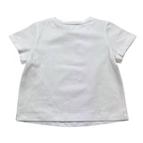 Twinset T-Shirt Girocollo Tinta Unita con Stampa per Neonata GJ2488 BIANCO/GIALLO TWINSET 