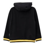 PHILIPPE PLEIN felpa chiusa con cappuccio tinta unita con logo Nero per Bambino 25F005 NERO PHILIPPE PLEIN 