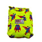 Saint Barth Costume Tinta Unita con Stampa Superman per Bambino SUPER GIALLO FLUO SAINT BARTH 