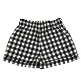 Carre'Ment Beau Short Fantasia Quadretti Bicolore Bianco/Nero per Bambina