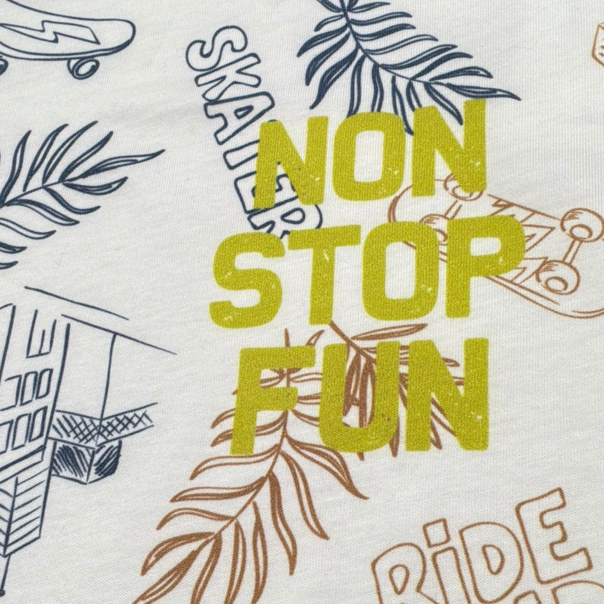 Please T-Shirt Girocollo Tinta Unita con Stampa per Neonata MBA3030B71 BIANCO PLEASE 