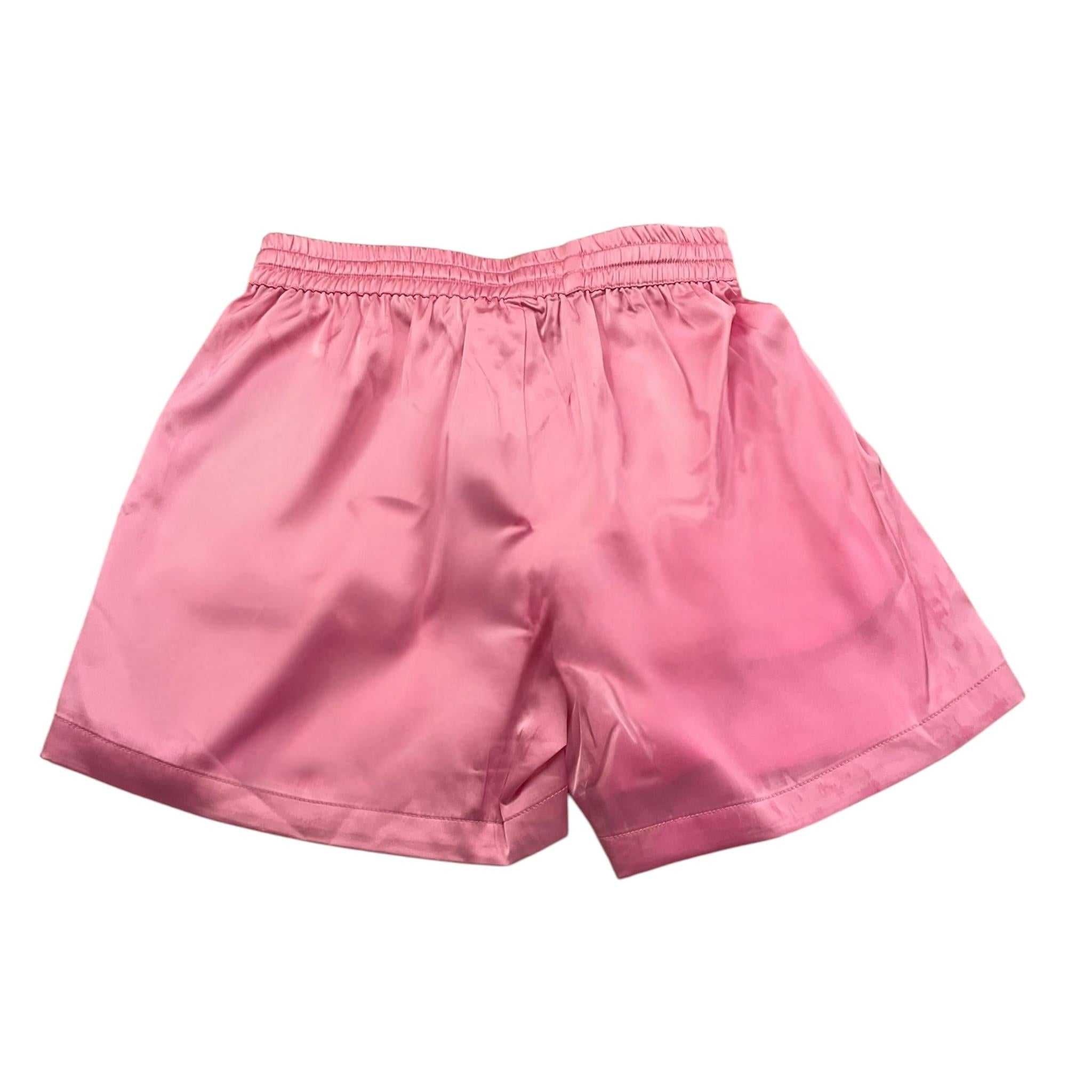 Met Short Tinta Unita con Elastico In Vita per Bambina ME230 ROSA MET 